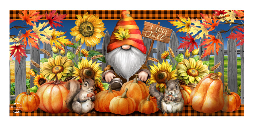Gnome and Pumpkin Sassafras Switch Mat Insert