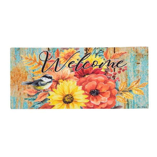 Floral Fall Welcome Sassafras Switch Mat
