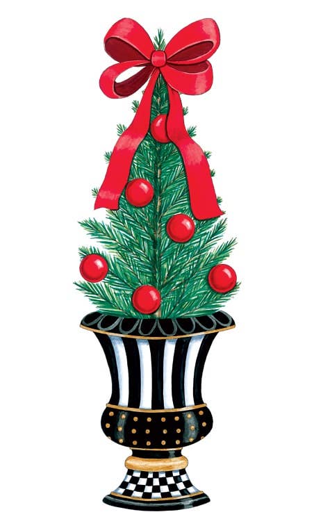 Christmas Topiary Signature Sign Icon