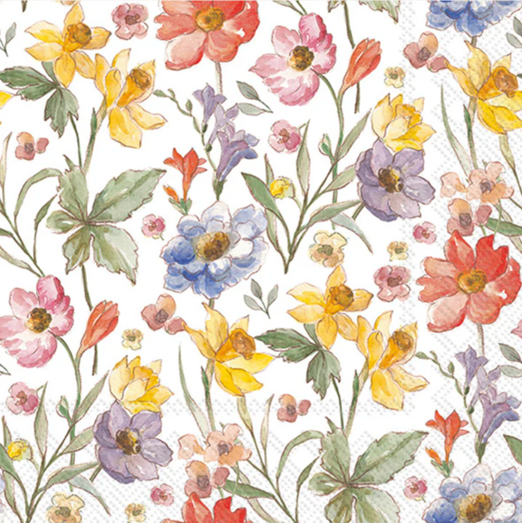 Cocktail Napkins - Soft Flowers