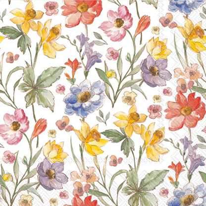 Cocktail Napkins - Soft Flowers