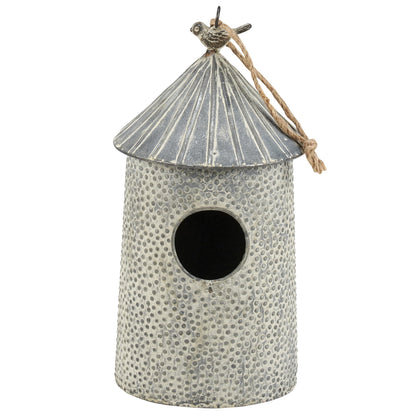 Hammered Metal Birdhouse