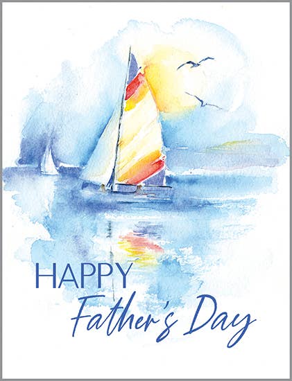 Father's Day Greeting Card - Colorful Sail