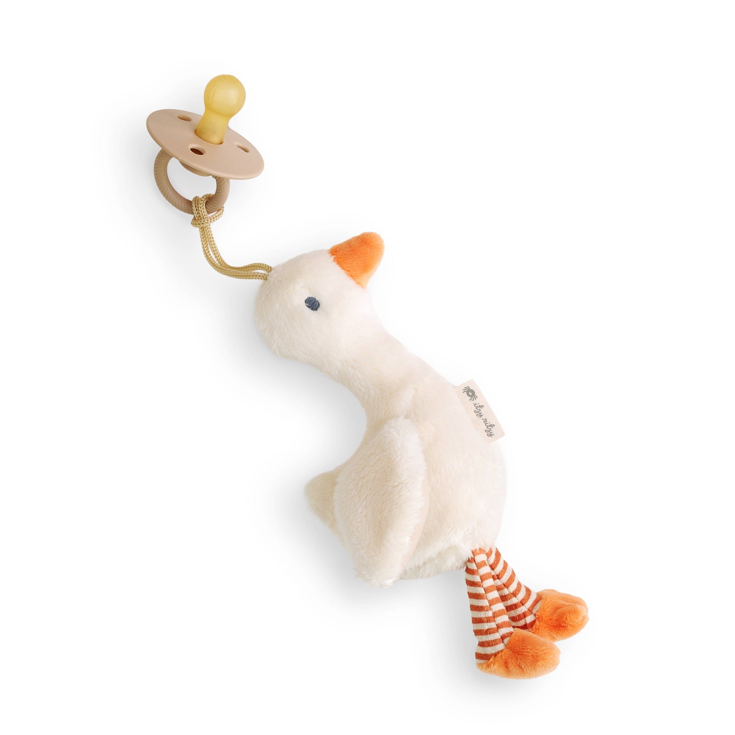 Bitzy Pal Natural Rubber Pacifier & Plush Goose - Itzy Ritzy