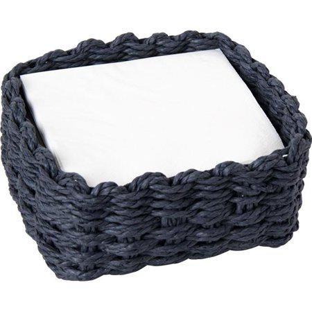 Cocktail Napkin Woven Caddy - Blue