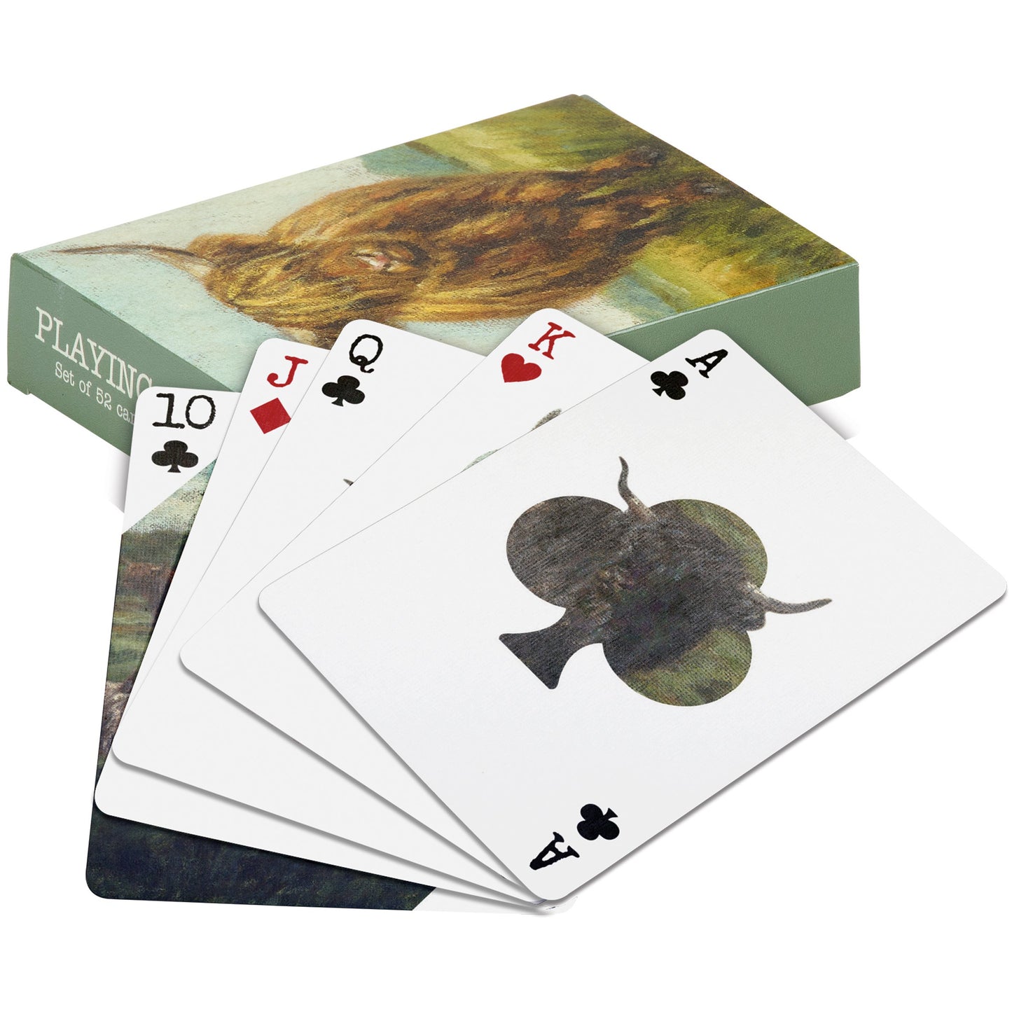 Highland Cow Playing Cards Deck