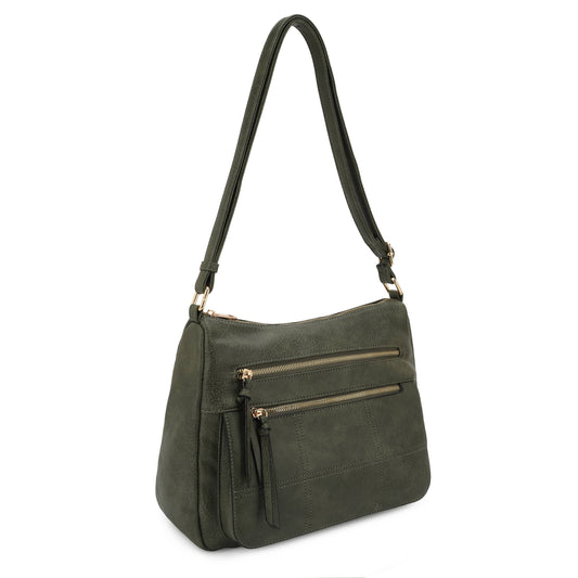Ada Multi Pocket Slouchy Crossbody Bag