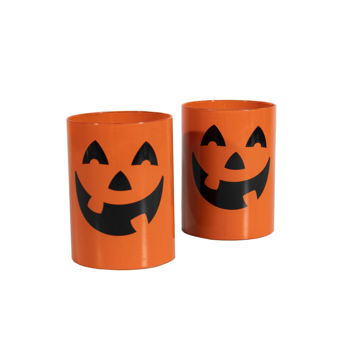 Jack O' Lantern Glass LED Candle