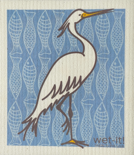 Hungry Heron Swedish Dishcloth