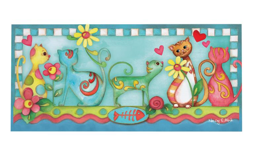 Purrfect Day Sassafras Switch Mat Doormat Insert