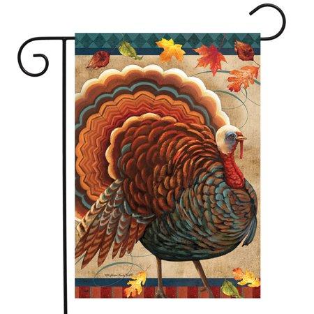 Fall Turkey Garden Flag