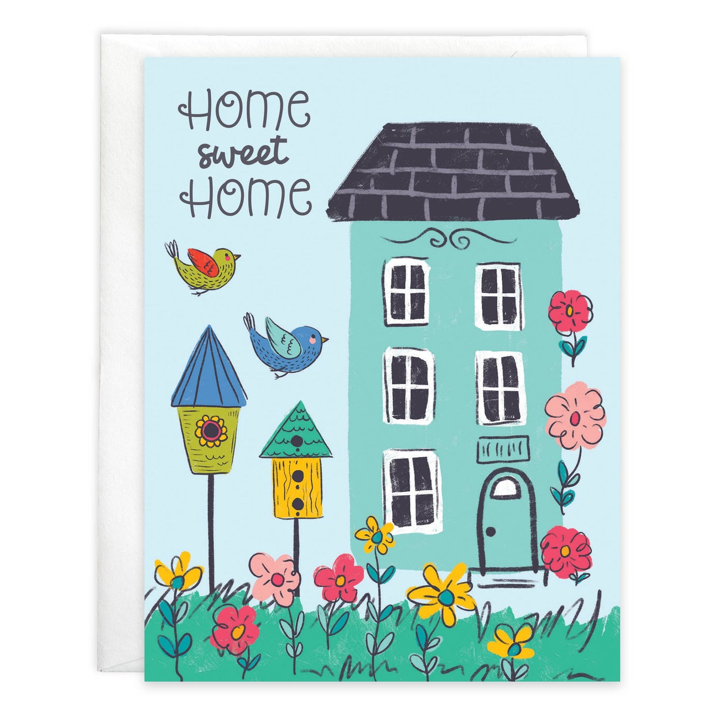 New Home Greeting Card - Home Sweet Home Birds
