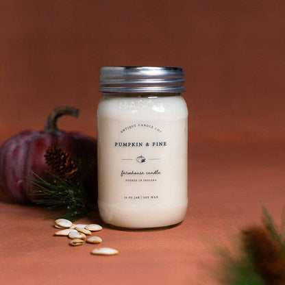 Pumpkin & Pine Antique Candle Co 16 oz Jar