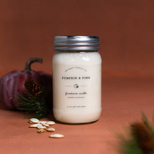 Pumpkin & Pine Antique Candle Co 16 oz Jar