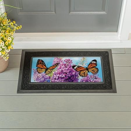 Lilac & Butterfly Sassafras Switch Mat Doormat Insert