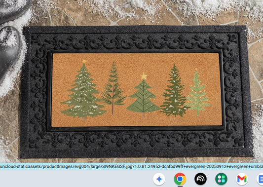 Shades of Green Coir Sassafras Door Mat Insert
