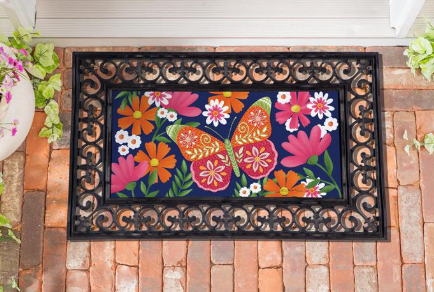 Bloom & Burst Butterfly Sassafras Switch Mat Doormat Insert
