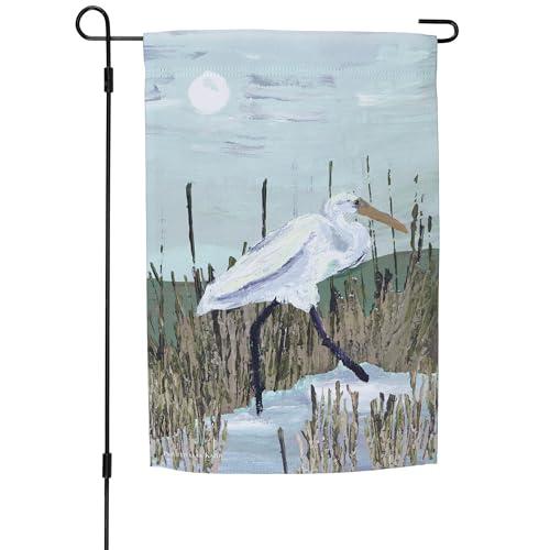 Heron in the Marsh Garden Flag