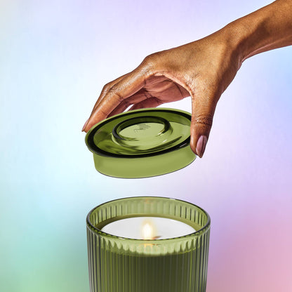 Lifelines Flameless Candle Diffuser - Olive Ribbed
