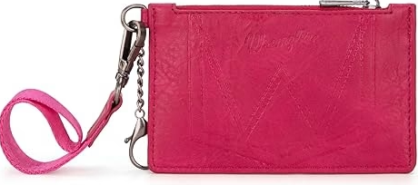 Solid Color Key Chain Wristlet Card Wallet