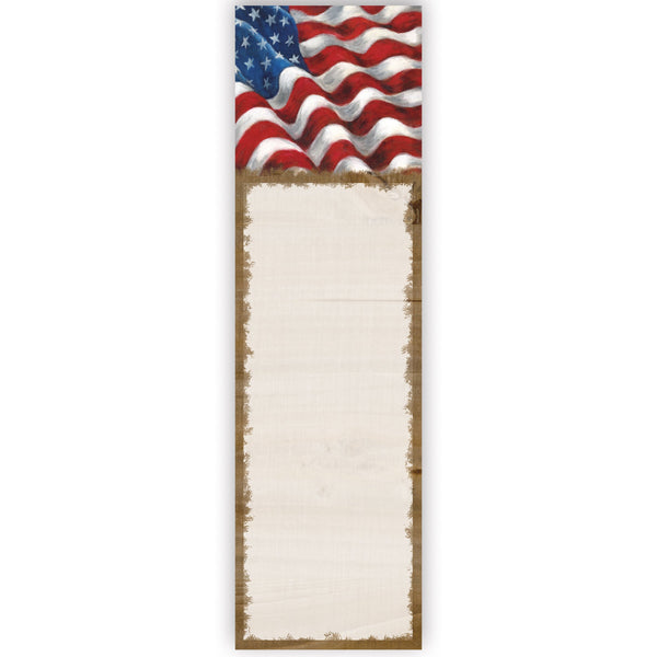 American Flag Magnetic List Pad