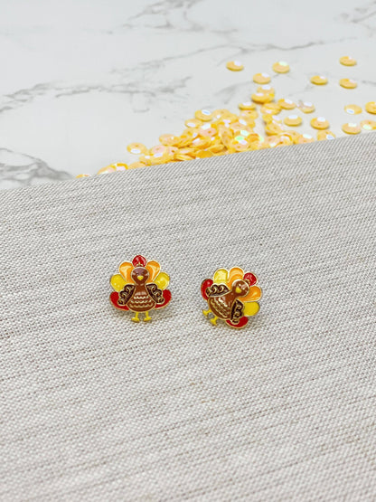 Turkey Enamel Stud Earrings