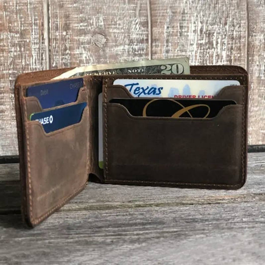 Genuine Leather Bifold Wallet