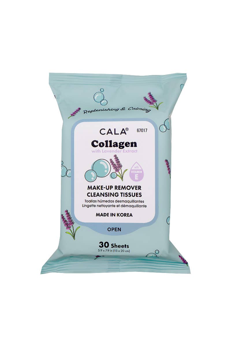 CALA Collagen 30 Sheets Makeup Remover Tissues