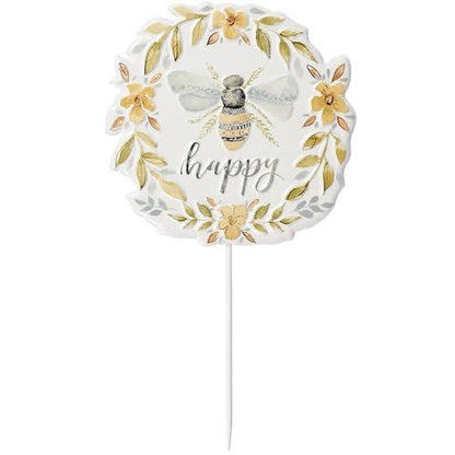 Bee Happy Garden Pick