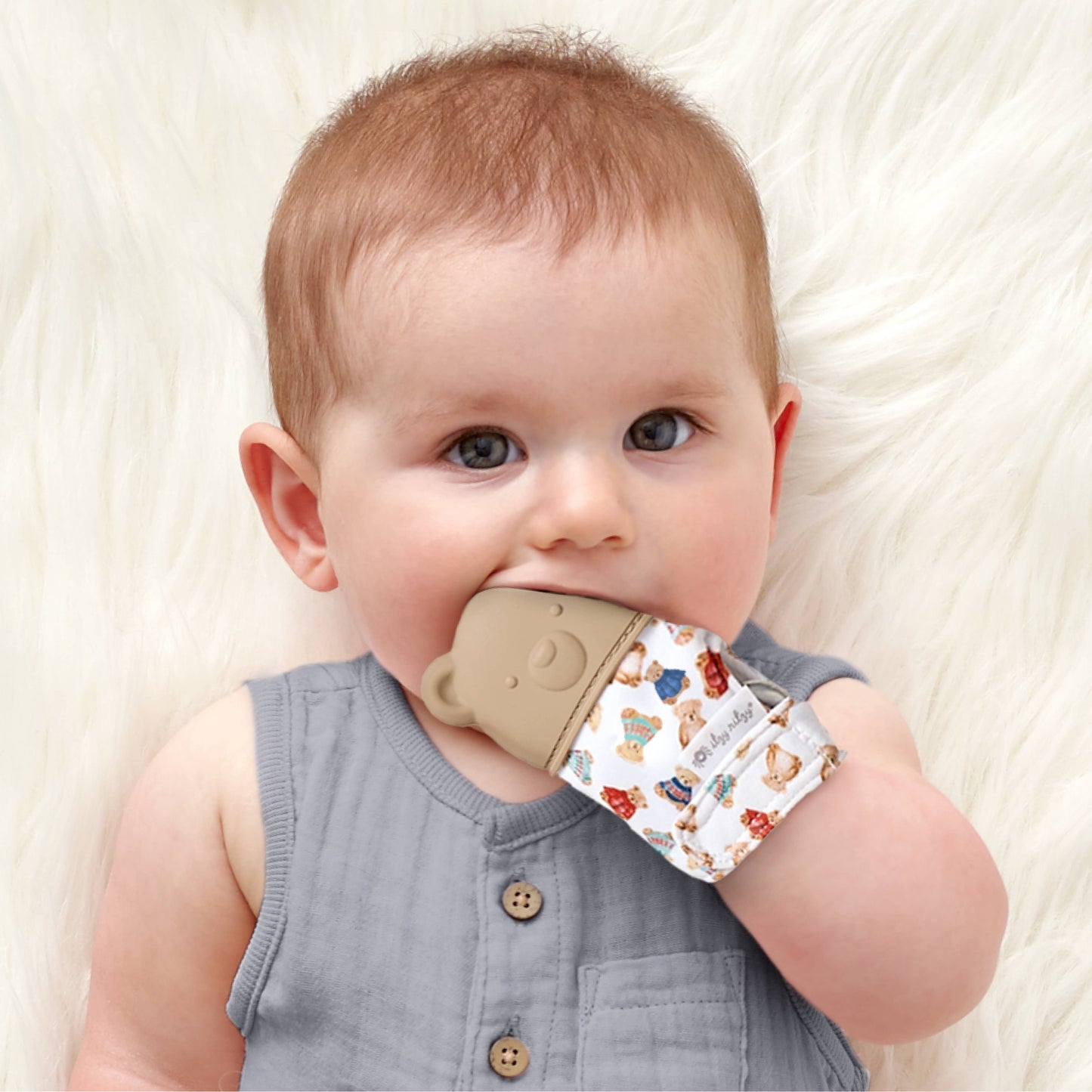 Vintage Bear Teething Mitt®- Itzy Ritzy