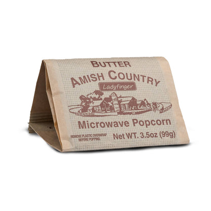 Amish Country 3 pk Microwave Butter Ladyfinger Popcorn