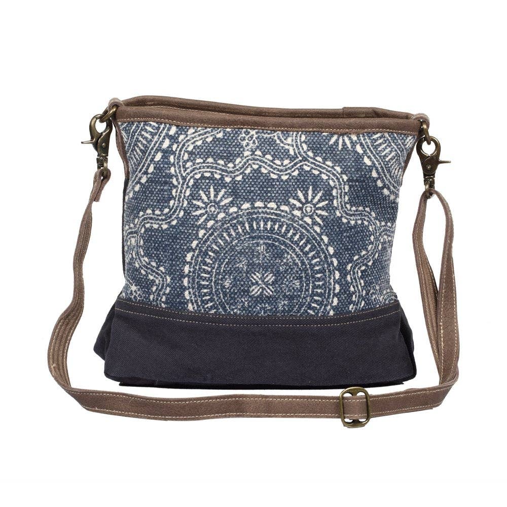 Navy Kilim Shoulder Bag - Myra