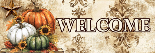 Rustic Pumpkins Signature Sign - Custom Decor