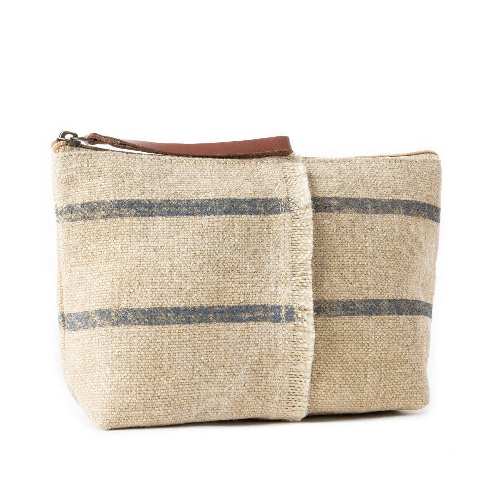 Sierra Loom Pouch in Vintage Beige - Myra Bag