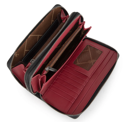 Dual Zipper Wristlet Wallet - Wrangler