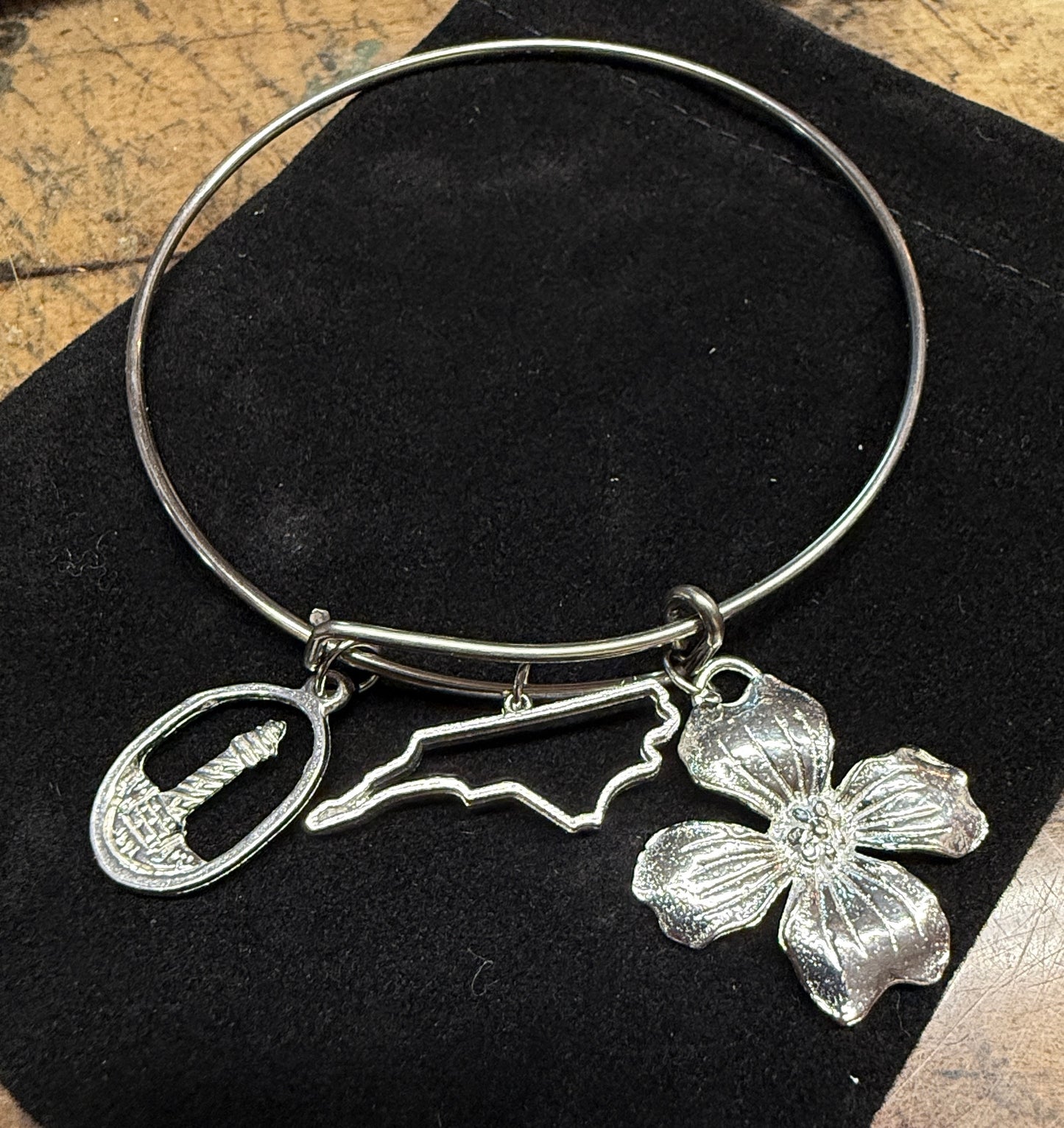 North Carolina Charms Bangle Bracelet