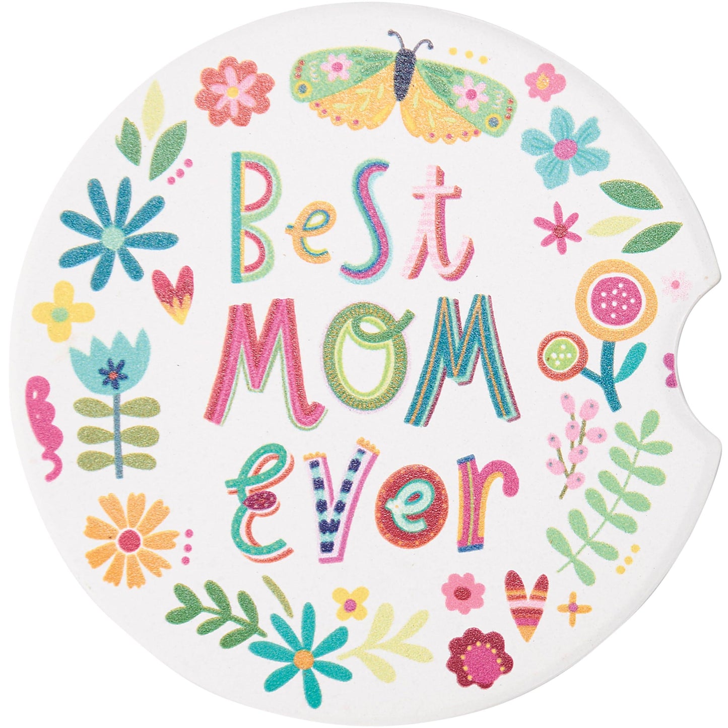 Best Mom Ever Car Coasters - Set of Two