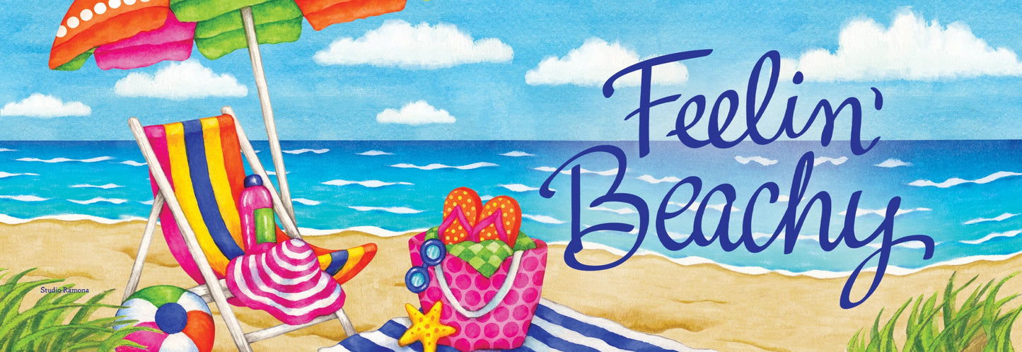 Feelin Beachy Signature Sign - Custom Decor