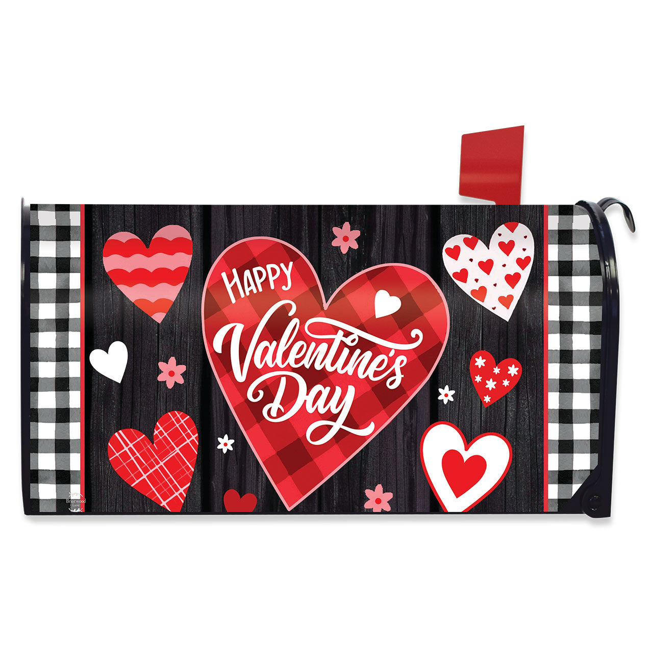 Scattered Hearts Mailbox Cover - Standard Size