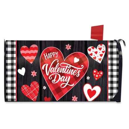Scattered Hearts Mailbox Cover - Standard Size