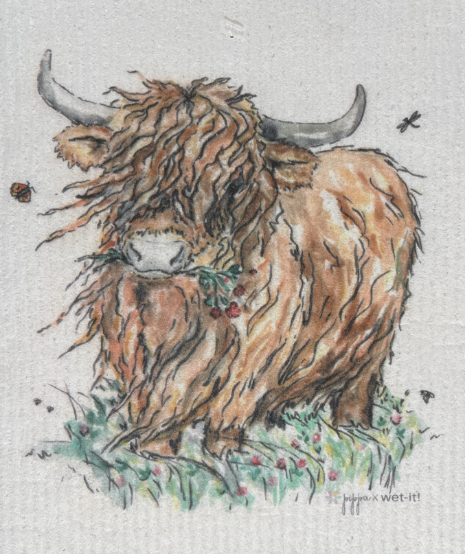 Swedish Dishcloth - Pippa Country Cow