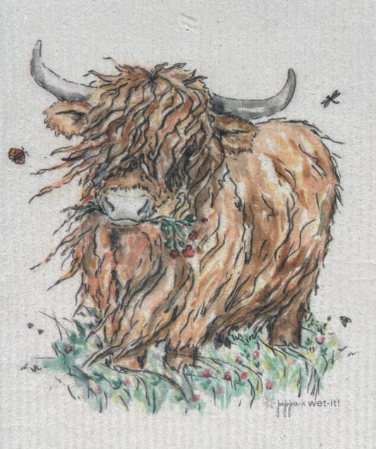 Swedish Dishcloth - Pippa Country Cow