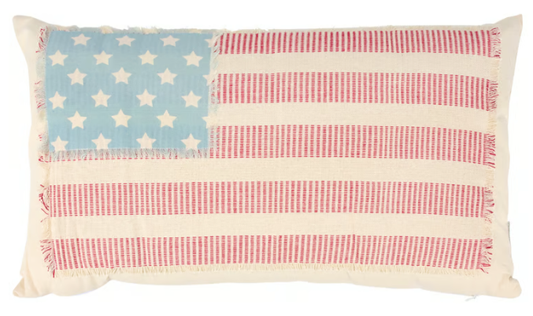 Old Glory American Flag Accent Pillow