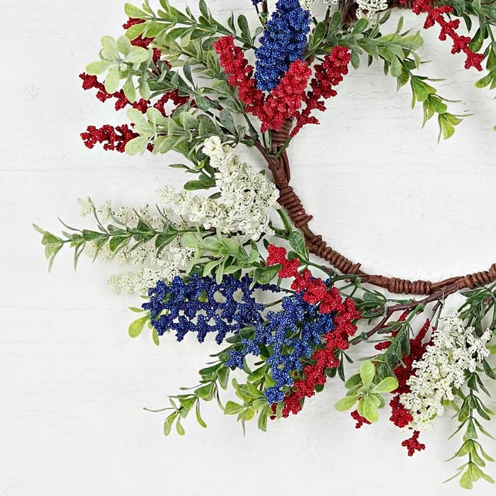 Americana in Bloom Wreath