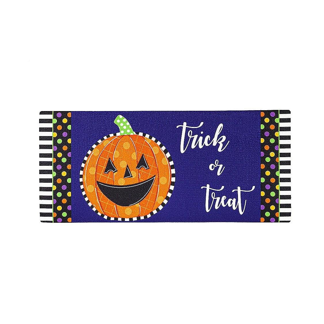 Patterned Jack-O-Lantern Sassafras Switch Mat