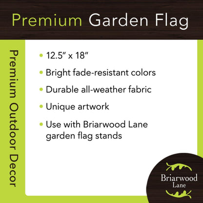 Colorful Easter Wreath Garden Flag