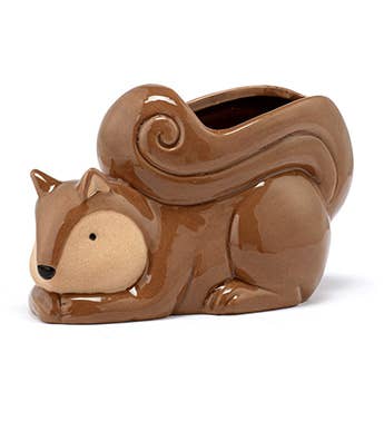Ceramic Squirrel Planter