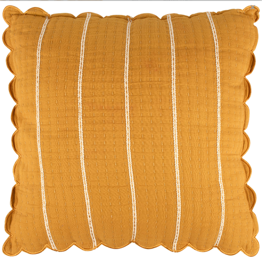 Saffron Scallop Throw Pillow - 20" x 20"