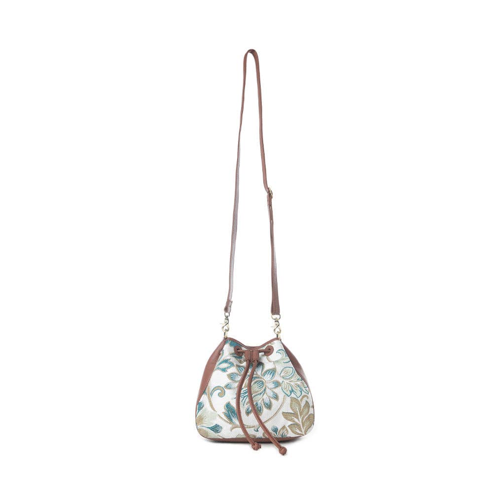 Old Soul Bucket Bag in Alpine White - Myra