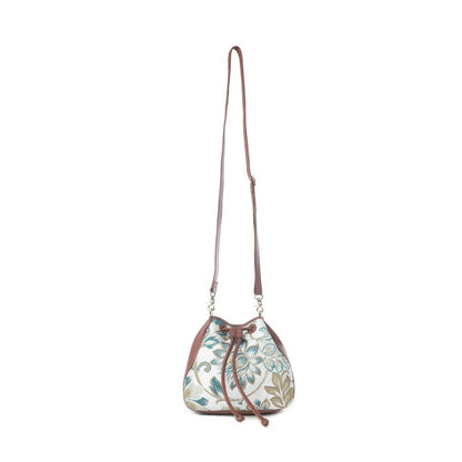 Old Soul Bucket Bag in Alpine White - Myra